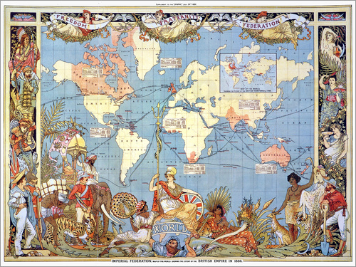 1886 poster of the British Empire